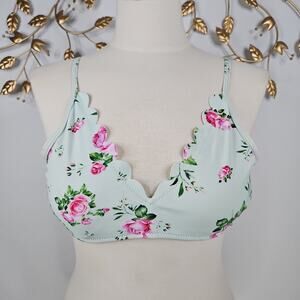Floral Bikini Top Size Large